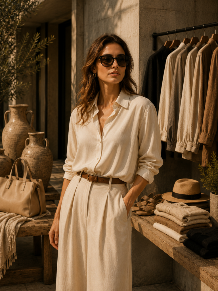 Amelia Linen Blend Ensemble
