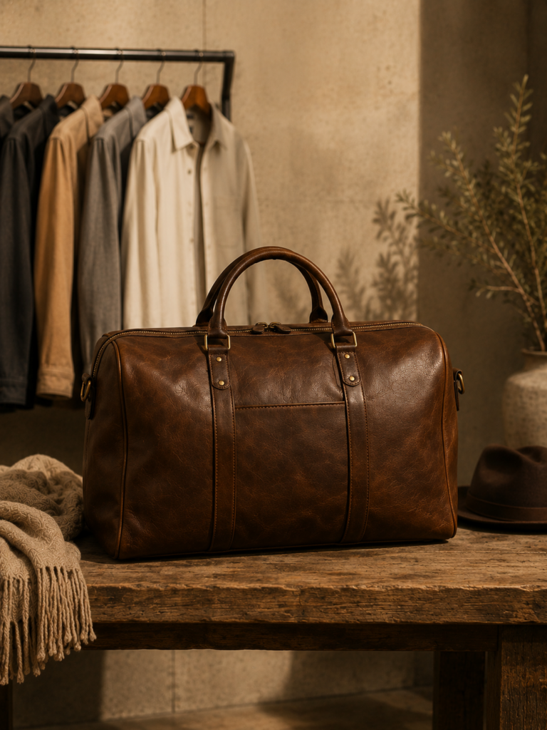 Langford Leather Weekender